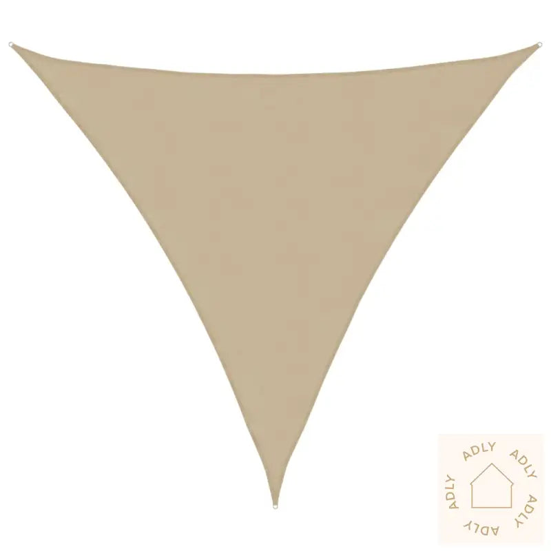 Solseil Oxfordstoff Trekantet 3X3X3 M Beige