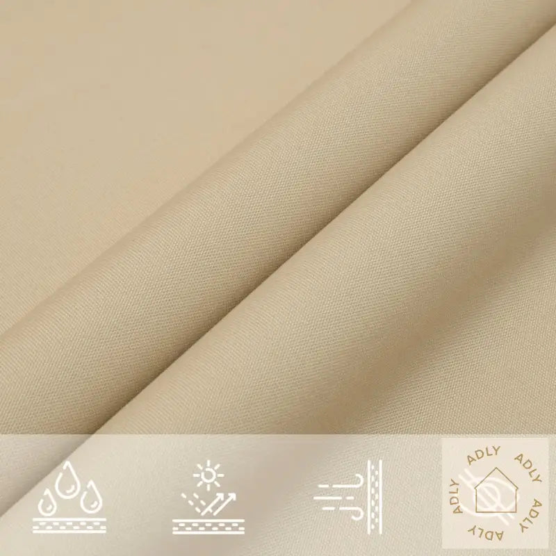 Solseil Oxfordstoff Trekantet 3X4X5 M Beige
