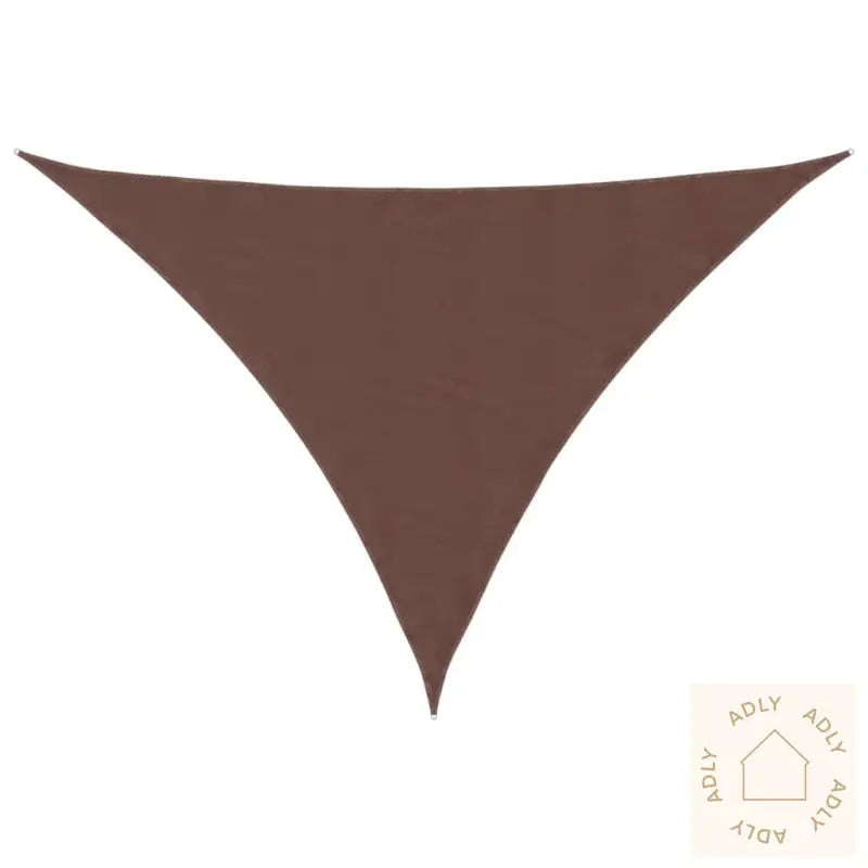 Solseil Oxfordstoff Trekantet 2,5X2,5X3,5 M Brun