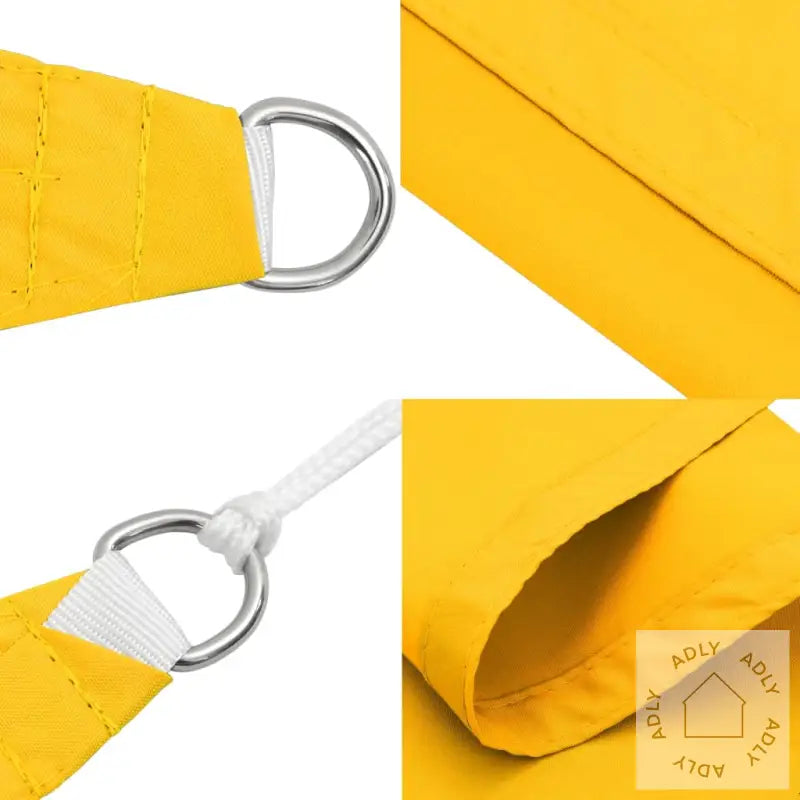 Solseil Oxfordstoff Rektangulær 2X4 M Gul