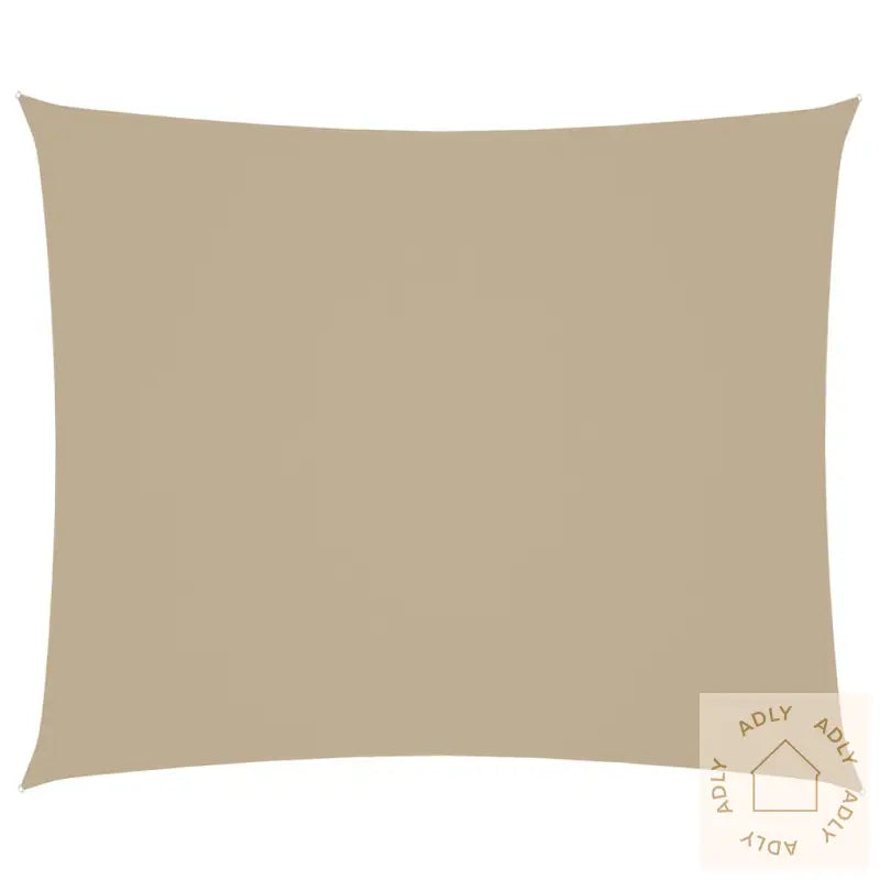 Solseil Oxfordstoff Rektangulær 4X6 M Beige
