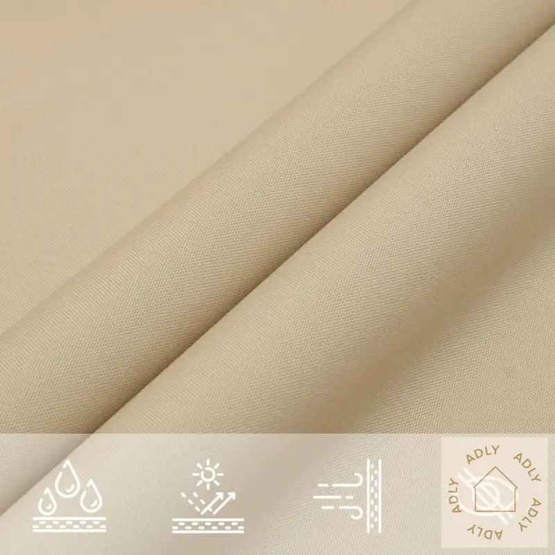 Solseil Oxfordstoff Firkantet 3,6X3,6 M Beige