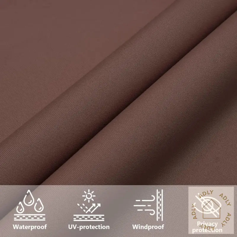 Solseil Oxfordstoff Kvadratisk 2,5X2,5 M Brun