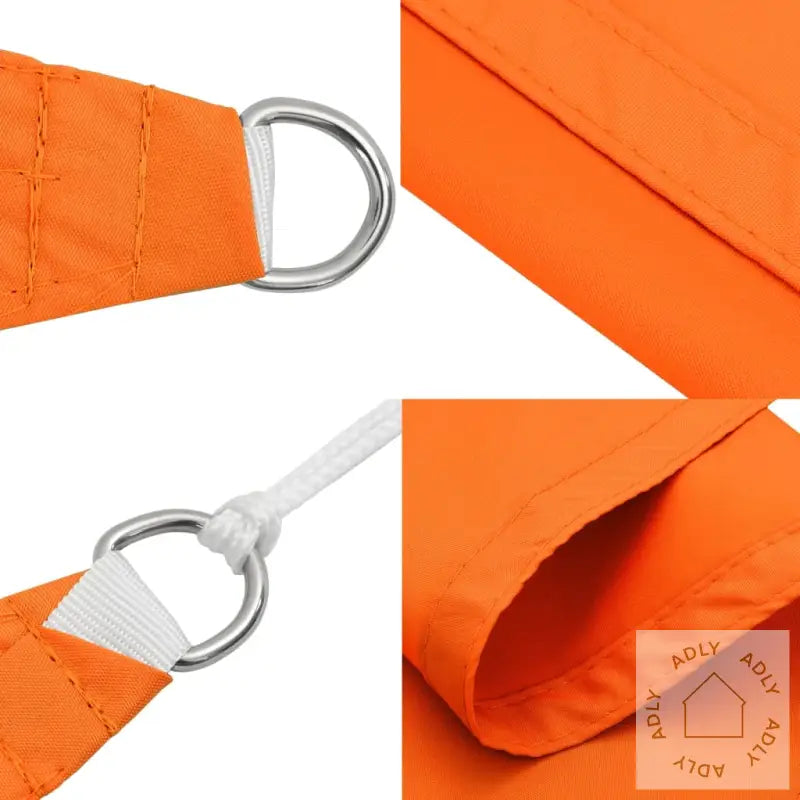 Solseil Oxfordstoff Rektangulær 2X3 M Oransje