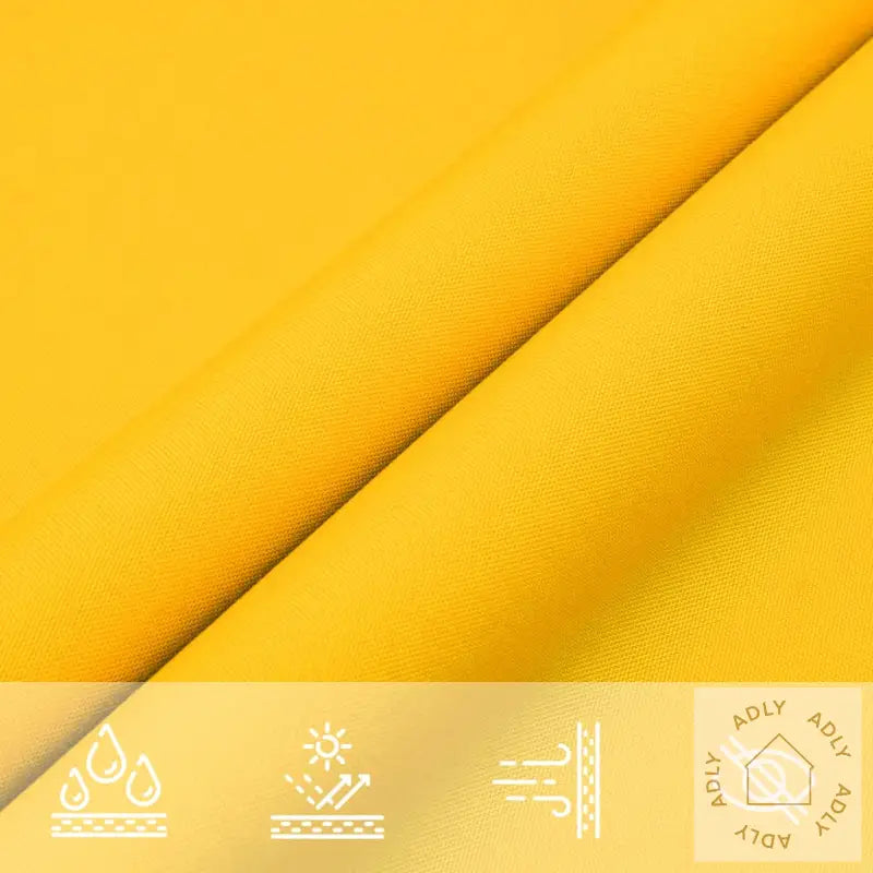 Solseil Oxfordstoff Rektangulær 5X6 M Gul