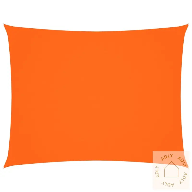 Solseil Oxfordstoff Rektangulær 5X6 M Oransje