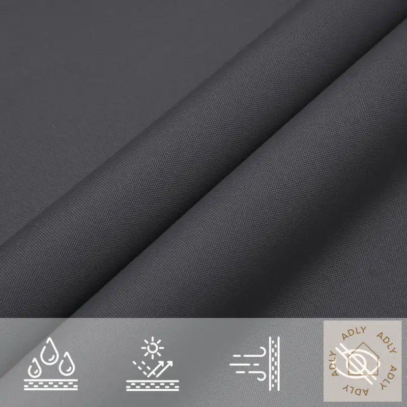 Solseil Oxfordstoff Rektangulær 2,5X3 M Antrasitt