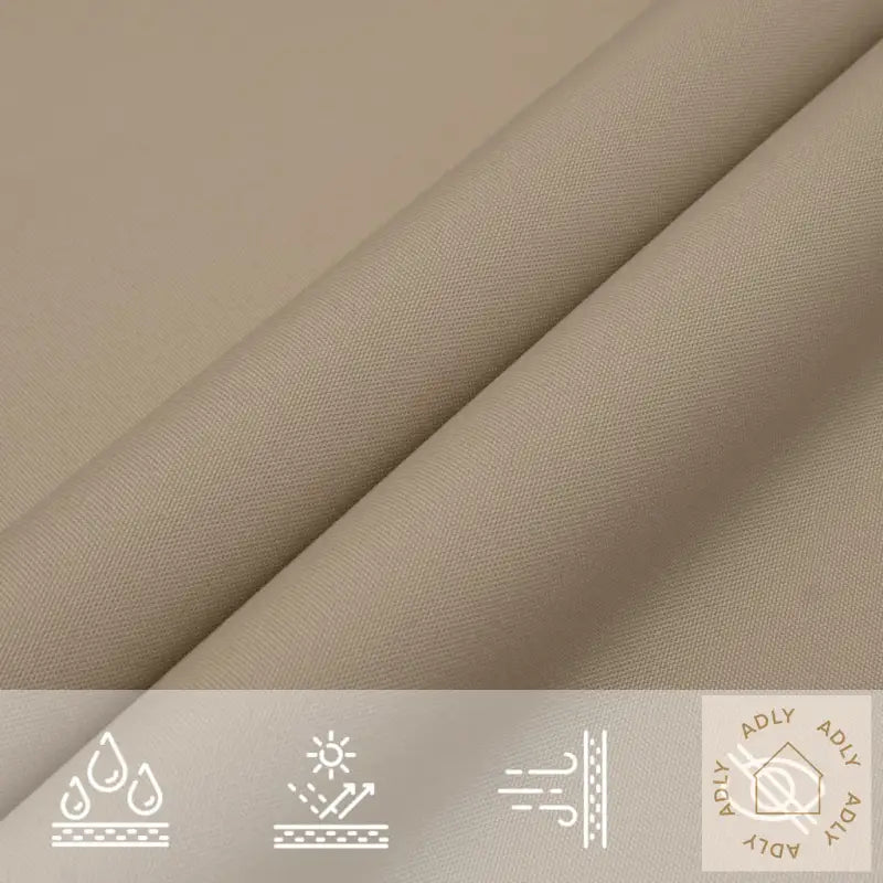 Solseil Oxfordstoff Rektangulær 5X8 M Gråbrun