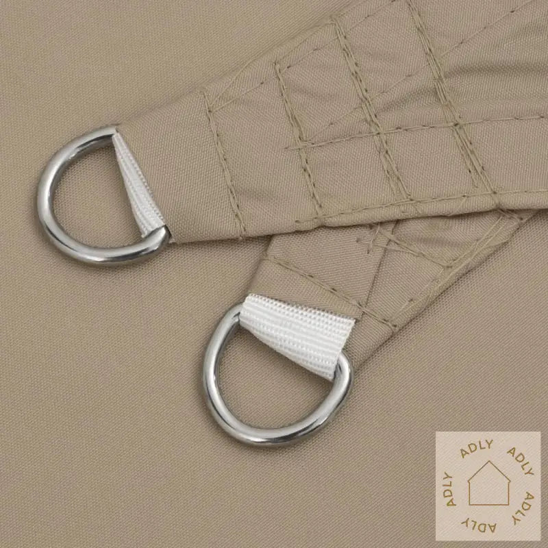 Solseil Oxfordstoff Rektangulær 5X8 M Gråbrun