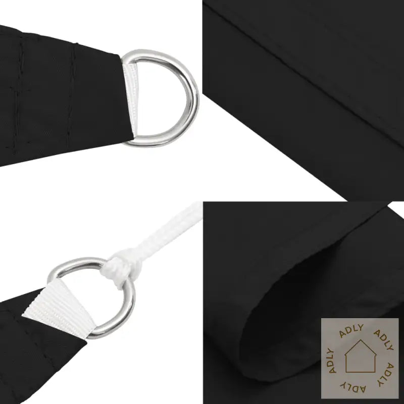 Solseil Oxfordstoff Trekantet 3X4X5 M Svart