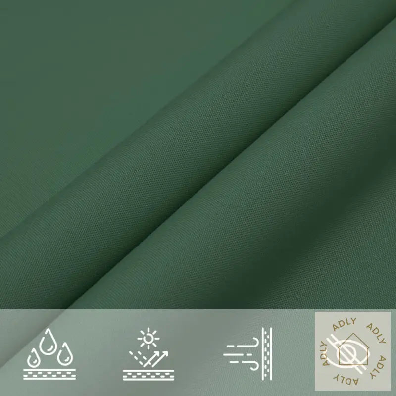 Solseil Oxfordstoff Kvadratisk 2X2 M Mørkegrønn