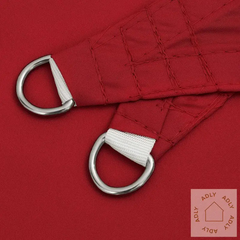 Solseil Oxfordstoff Kvadratisk 4X4 M Rød