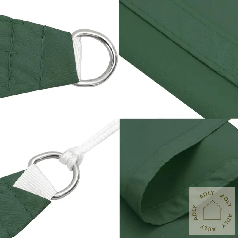 Solseil Oxfordstoff Kvadratisk 2X2 M Mørkegrønn