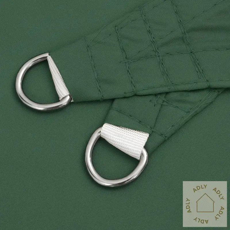 Solseil Oxfordstoff Trekantet 4X4X4 M Mørkegrønn