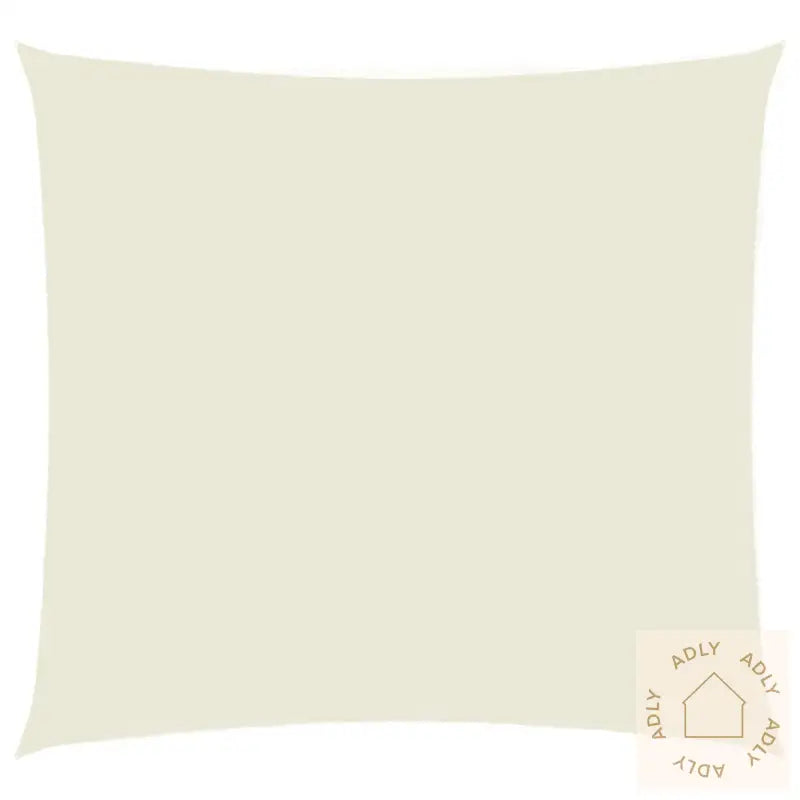 Solseil Oxfordstoff Firkantet 3,6X3,6 M Kremhvit