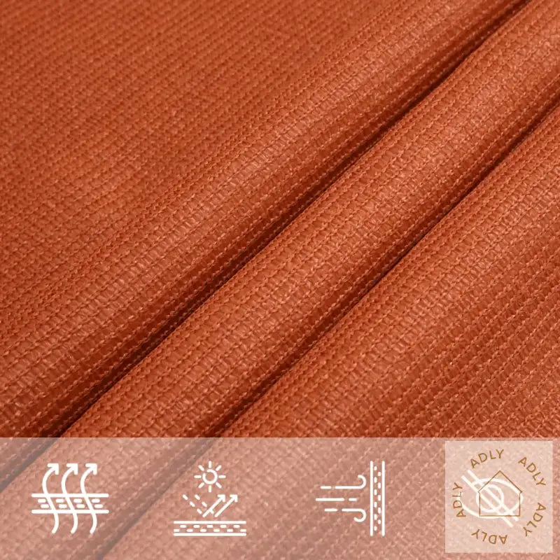 Solseil 160 G/M² Rektangulær Oransje 3X5 M Hdpe