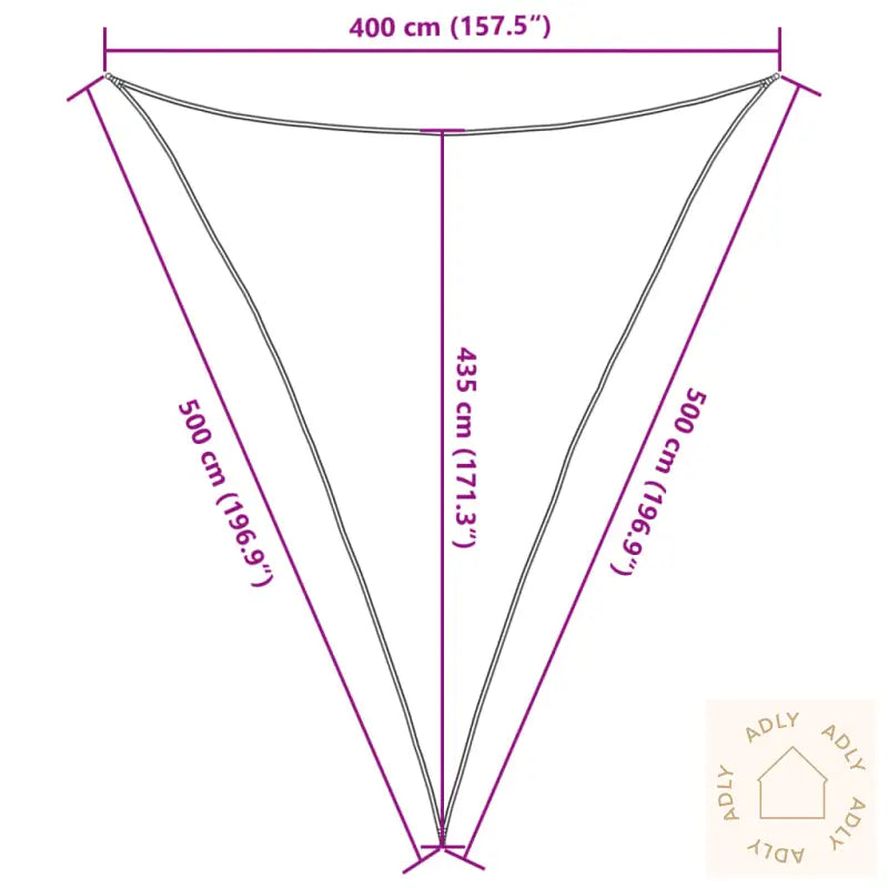 Solseil 160 G/M² Mørkegrønn 4X5X5 M Hdpe