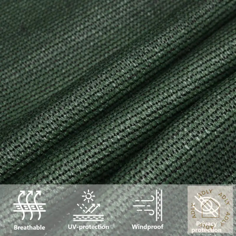 Solseil 160 G/M² Mørkegrønn 2,5X4,5 M Hdpe