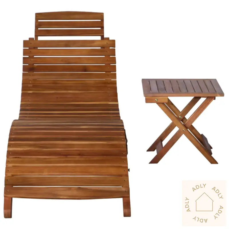 Solseng Med Bord Heltre Akasie Brun