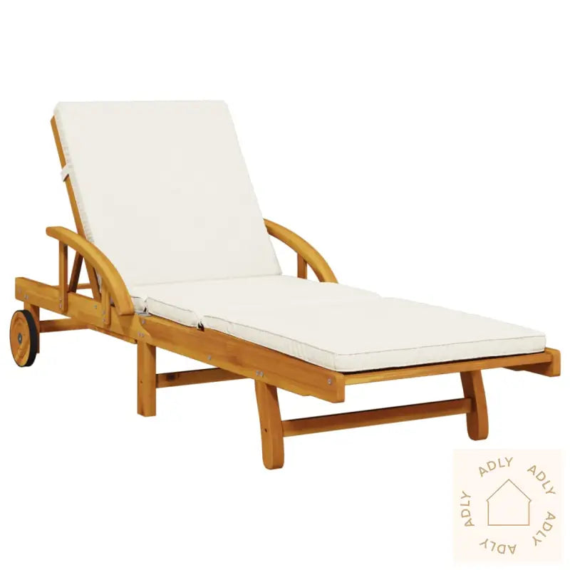 Solsenger 2 Stk Med Puter 200X68X83 Cm Heltre Akasie