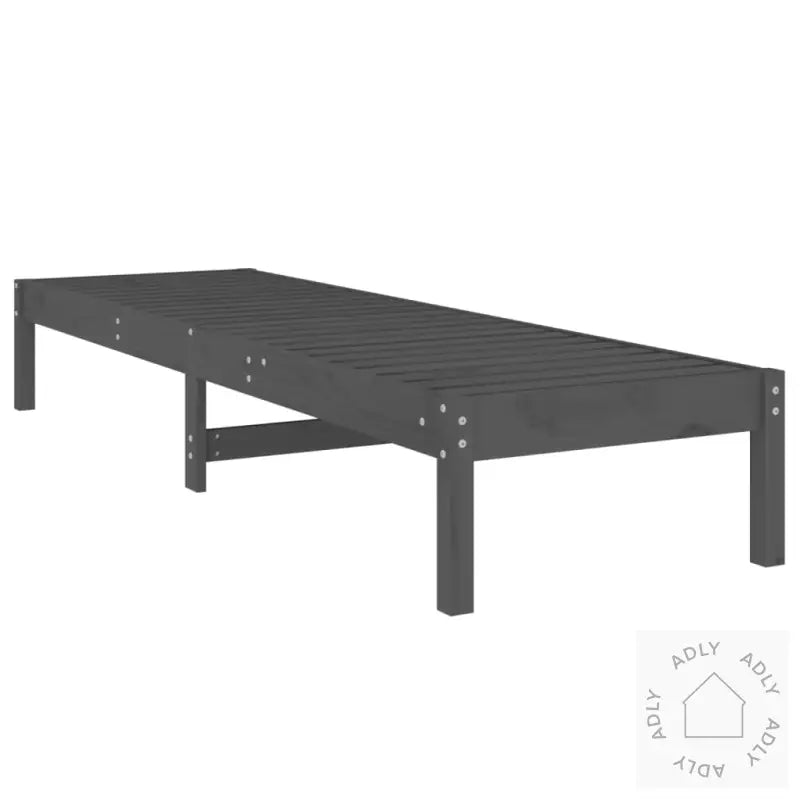 Solsenger 2 Stk Grå 199,5X60X74 Cm Heltre Furu