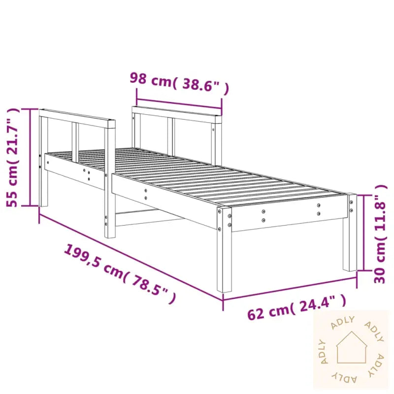 Solseng 199,5X62X55 Cm Heltre Furu