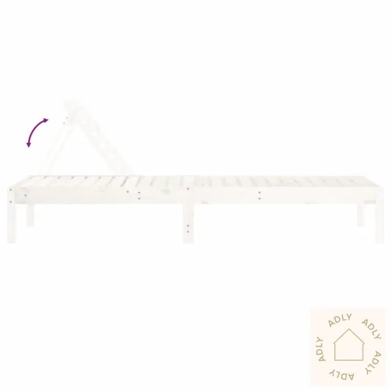 Solseng Hvit 199,5X60X74 Cm Heltre Furu