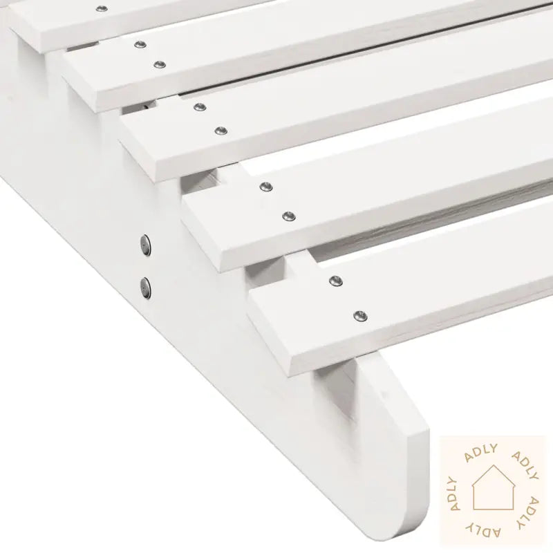 Solsenger 2 Stk Hvit 205X60X31,5 Cm Heltre Furu