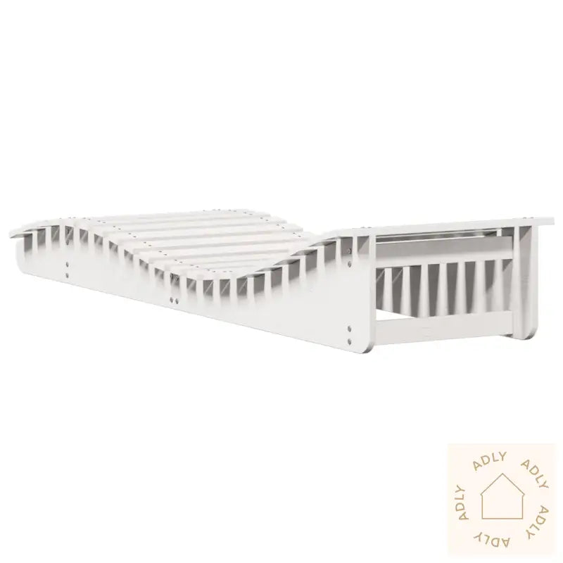 Solsenger 2 Stk Hvit 205X60X31,5 Cm Heltre Furu