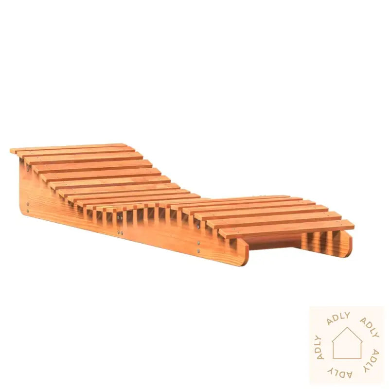 Solsenger 2 Stk Voksbrun 205X60X31,5 Cm Heltre Furu