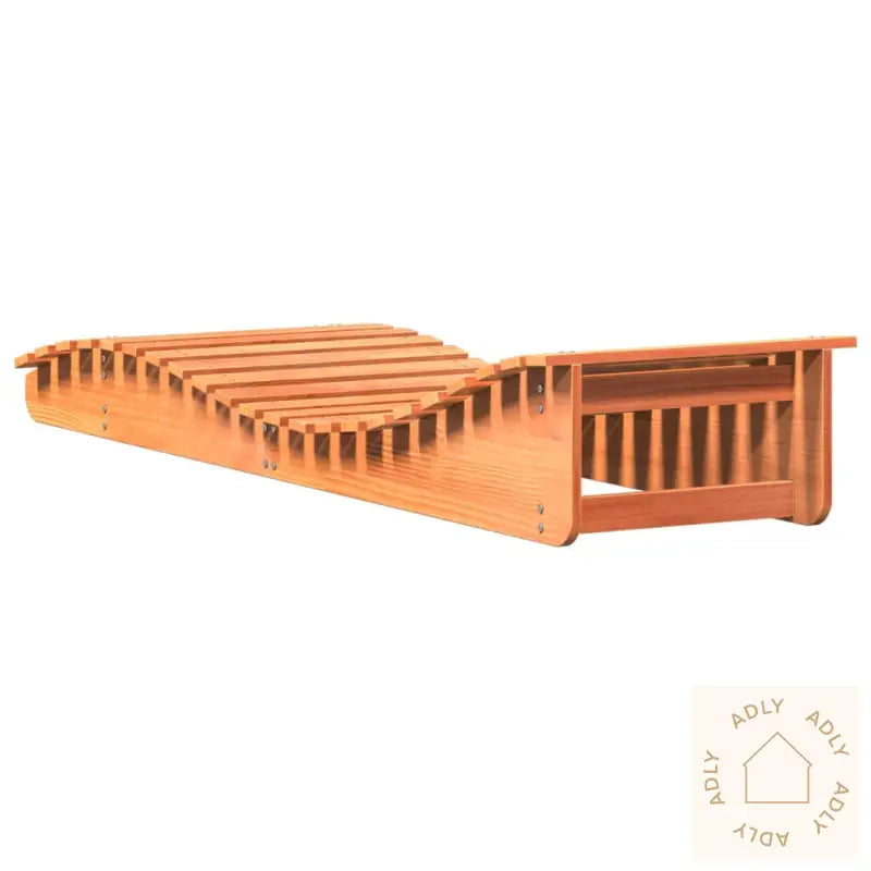 Solsenger 2 Stk Voksbrun 205X60X31,5 Cm Heltre Furu
