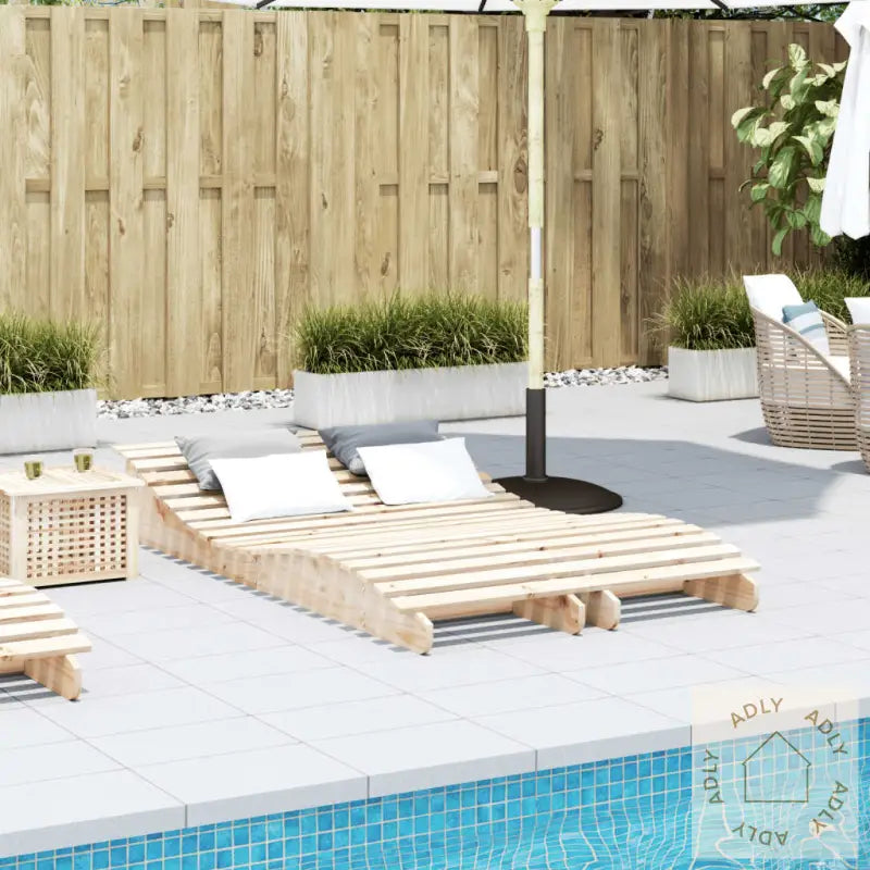 Solsenger 2 Stk 205X60X31,5 Cm Heltre Furu