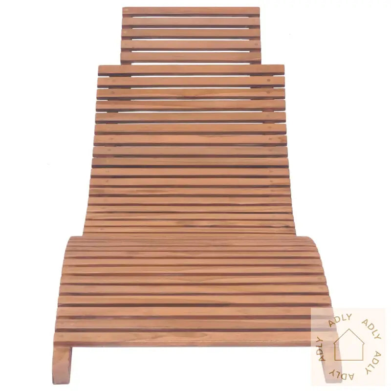 Sammenleggbare Solsenger 2 Stk Heltre Teak