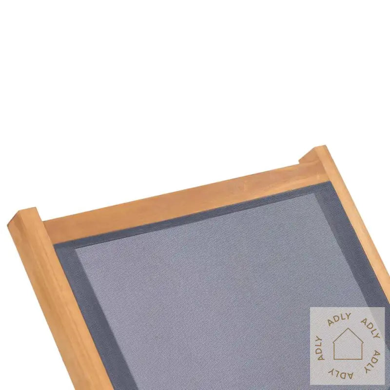Foldbar Solseng Med Hjul Heltre Teak Og Textilene