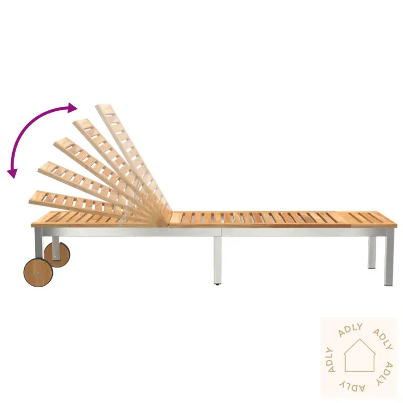 Solsenger 2 Stk Med Bord I Solid Akasietre