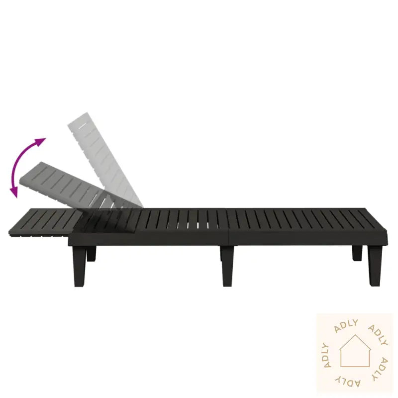 Solseng Svart 155X58X83 Cm Polypropylen