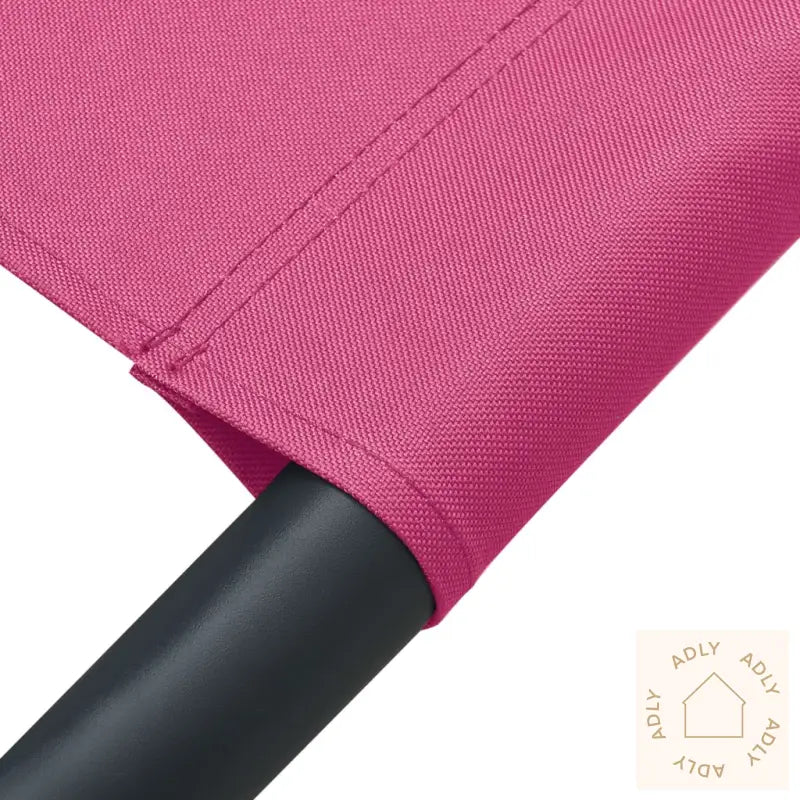 Utendørs Sofaseng Med Solskjerm Og Pute Rosa