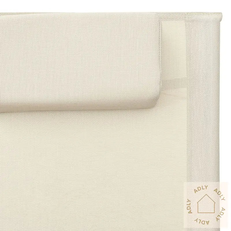 Solsenger 2 Stk Textilene Kremhvit Og Grå