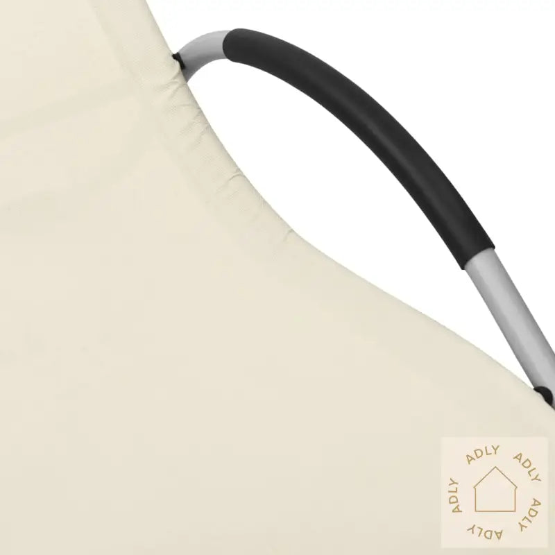 Solsenger 2 Stk Textilene Kremhvit Og Grå