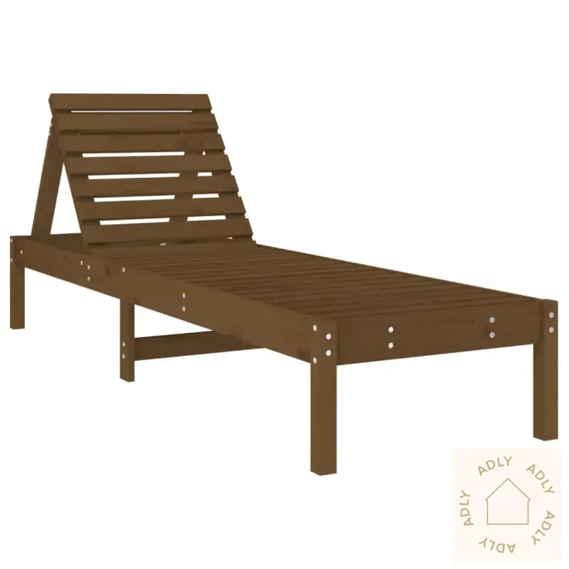 Solsenger 2 Stk Honningbrun 199,5X60X74 Cm Heltre Furu