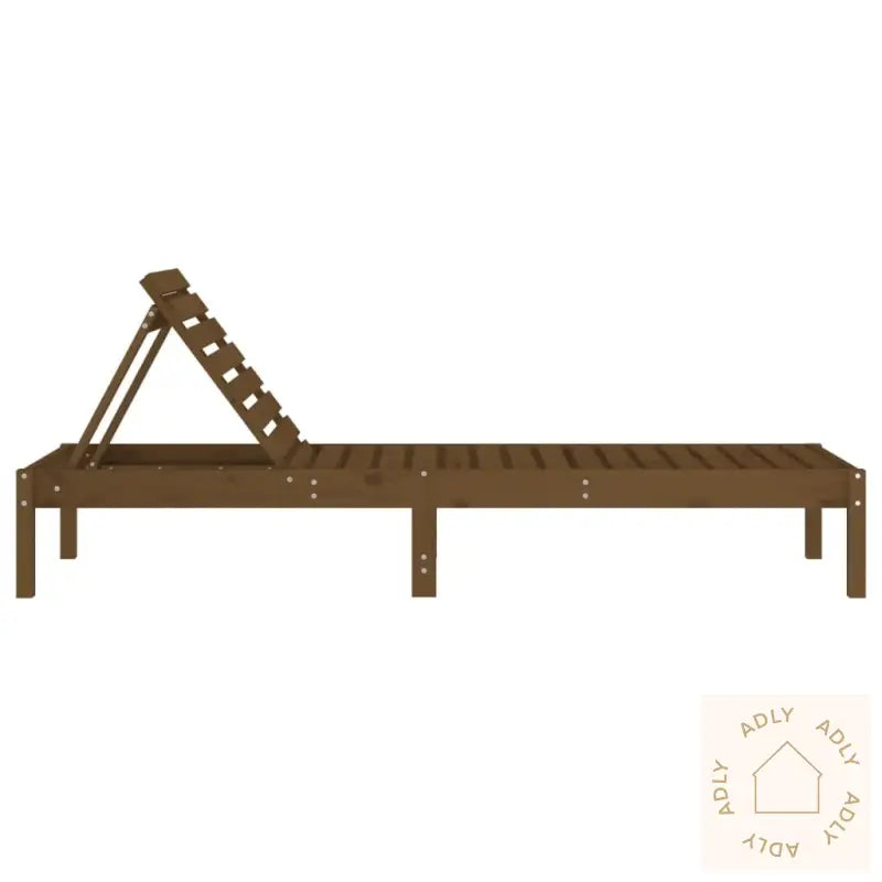 Solsenger 2 Stk Honningbrun 199,5X60X74 Cm Heltre Furu