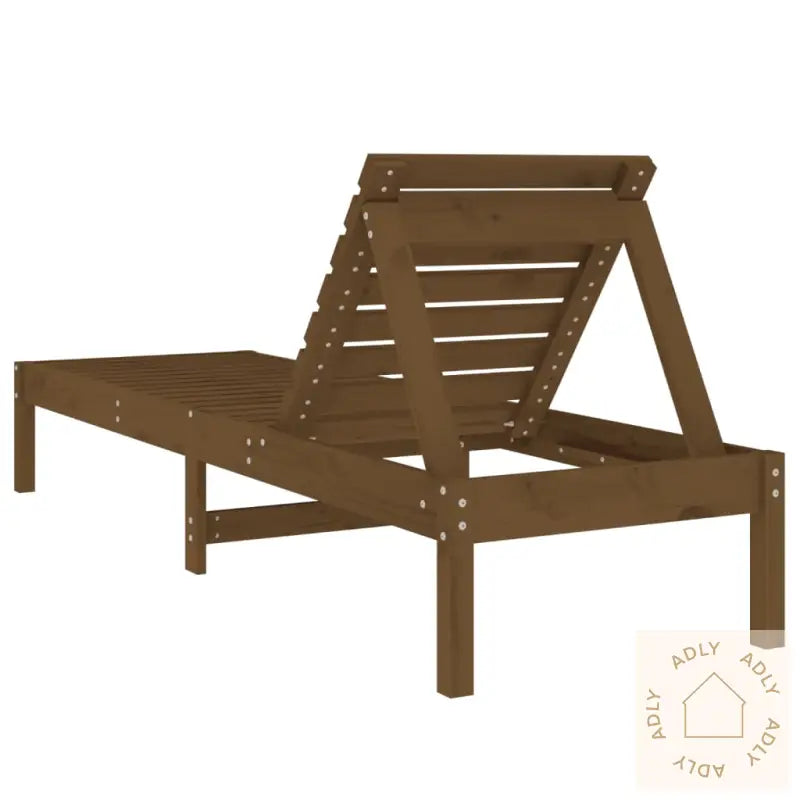 Solsenger 2 Stk Honningbrun 199,5X60X74 Cm Heltre Furu