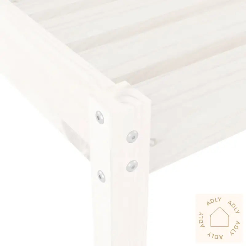 Solsenger 2 Stk Hvit 199,5X60X74 Cm Heltre Furu