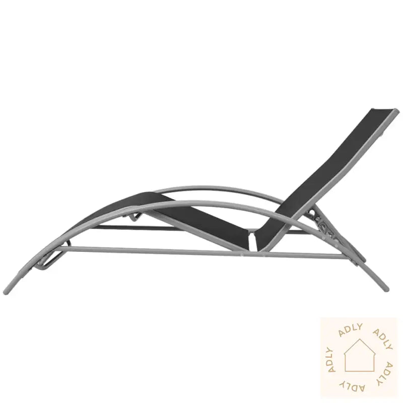 Solsenger Med Bord Aluminium Svart
