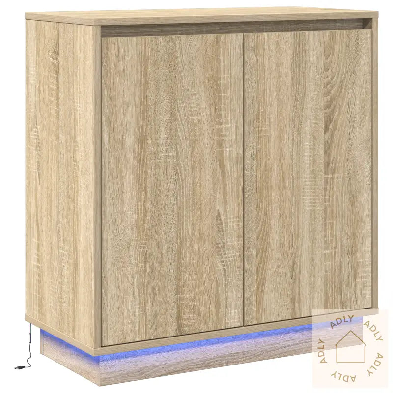 Sideboard Med Led I Sonoma Eik - 71 X 34.5 X 75 Cm - Laget Av Konstruert Tre