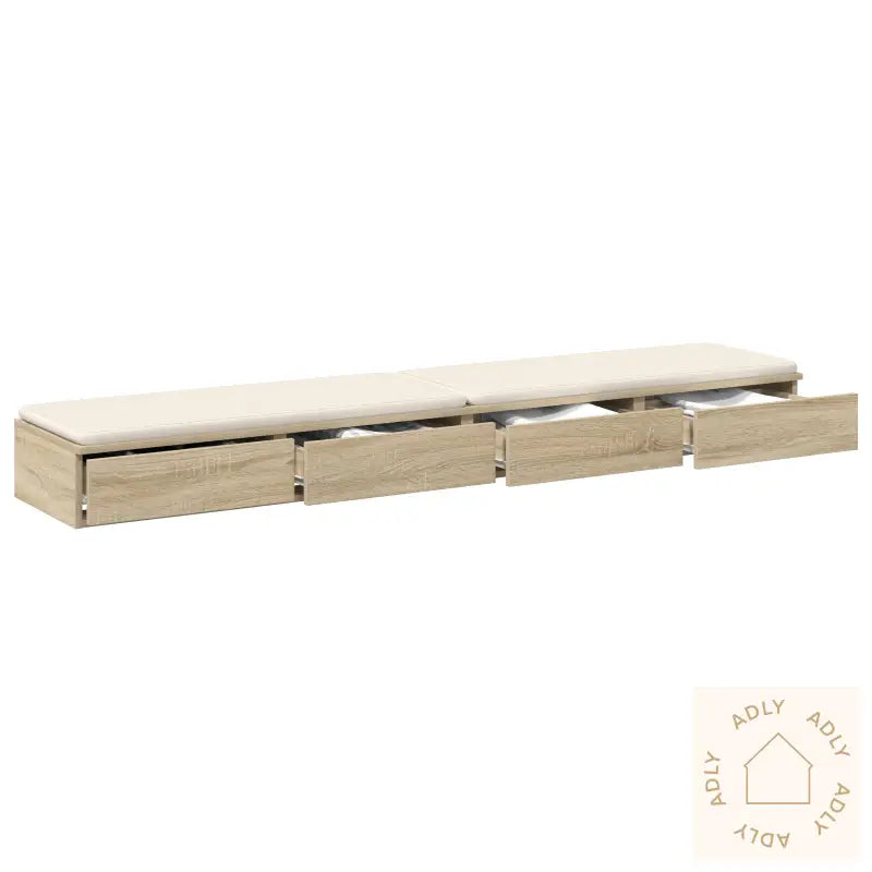 Sengekufferter Sonoma Eik 180X36,5X16,5 Cm Laget Av Tre