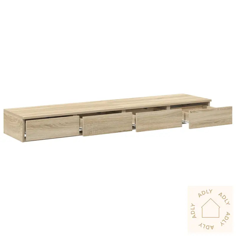 Sengeskuffer Sonoma Eik 135X36,5X16,5 Cm Laget Av Tre