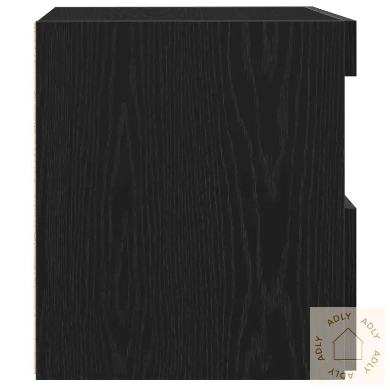Nattbord Med Led-Lamper 2 Stk Svart Eik 50X40X45 Cm
