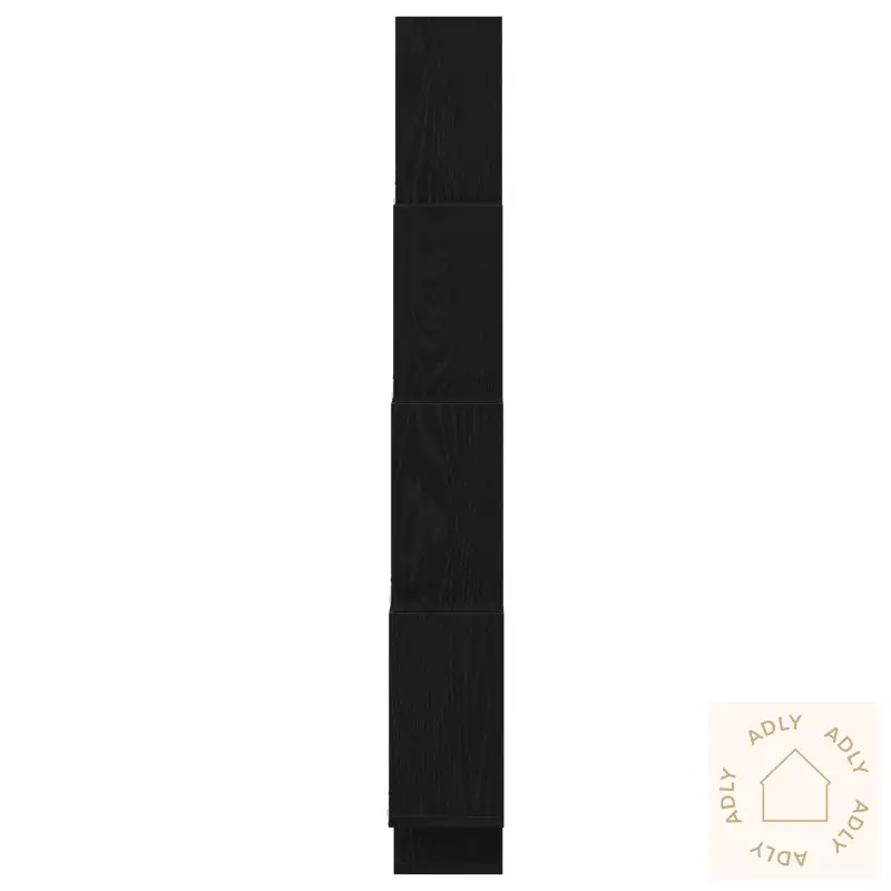Veggskap I Svart Eik 90X15X119,5 Cm Laget Av Tre