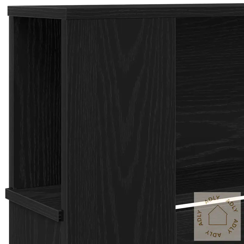 Hodegavlskap Svart Eik 220X18,5X104,5 Cm
